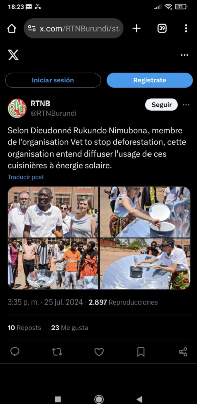 National Media Coverage of V2SDF in Burundi